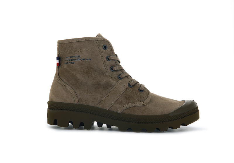 Kids' Palladium Pallabrousse Legion Wax Boots Brown | UAE AMTVU6253