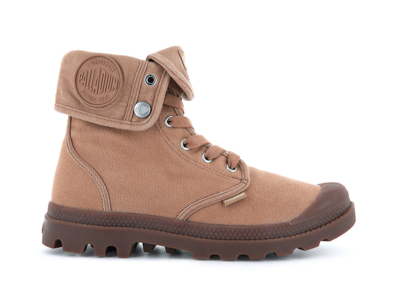 Men's Palladium Baggy Boots Brown | UAE UHWOM7389