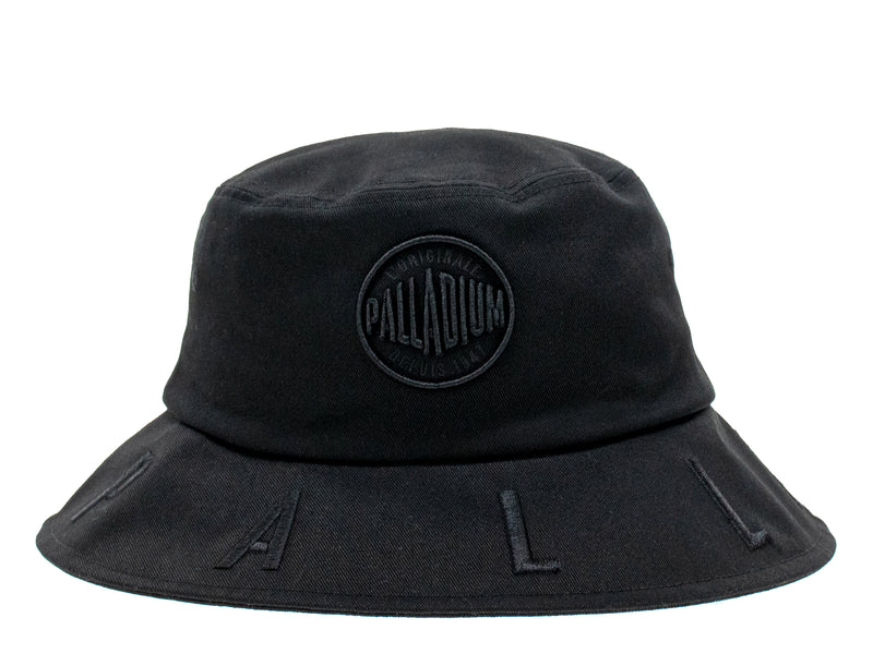 Men's Palladium Logo Bucket Hats Black | UAE TPASC8423