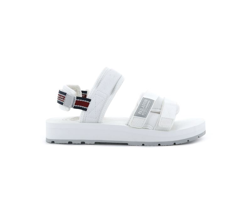 Men's Palladium Outdoorsy Sandals White | UAE EXLUN3764