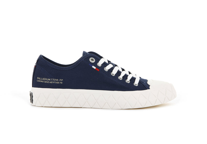 Men's Palladium Palla Ace Canvas Low Tops Indigo | UAE JSWDA1693