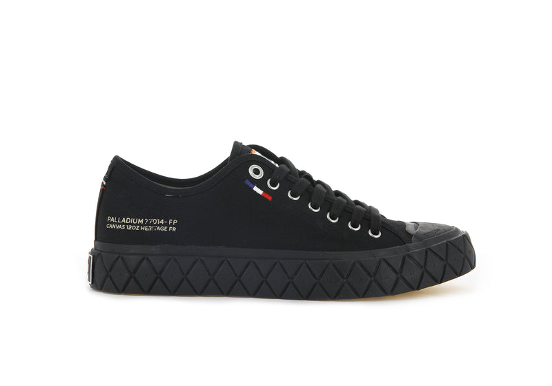 Men's Palladium Palla Ace Canvas Low Tops Black | UAE KQOFU9054