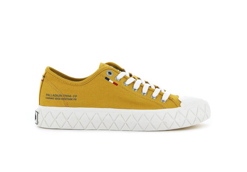 Men's Palladium Palla Ace Canvas Low Tops Mustard | UAE SBDMZ8732