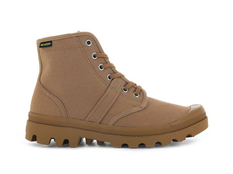 Men's Palladium Pallabrousse Boots Brown | UAE NSKEL2378