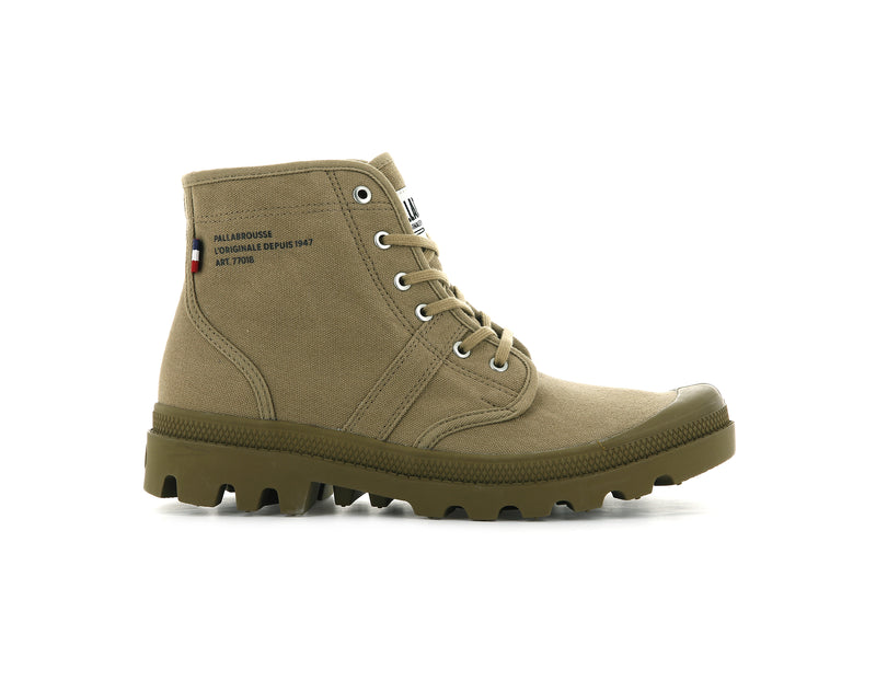 Men's Palladium Pallabrousse Legion Boots Olive | UAE DVRZQ5703