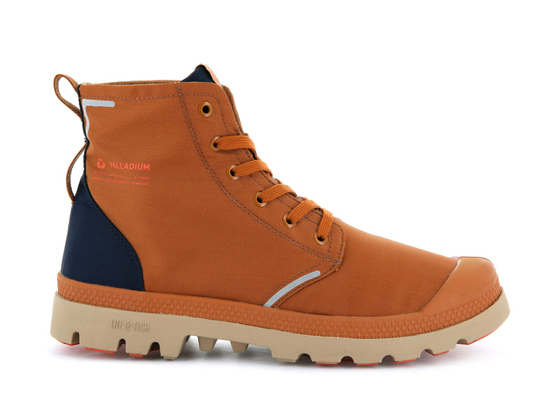 Men's Palladium Pampa Lite+ Recycle Wp+ Boots Brown/Indigo | UAE LRUBY8459