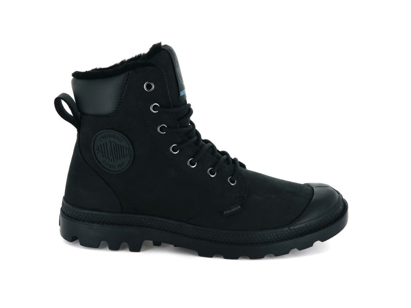 Men's Palladium Pampa Sport Cuff Wps Boots Black | UAE DYNWS2147