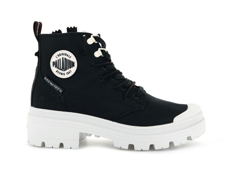 Women's Palladium Pallabase Metro High Tops Black | UAE VYSDA7201