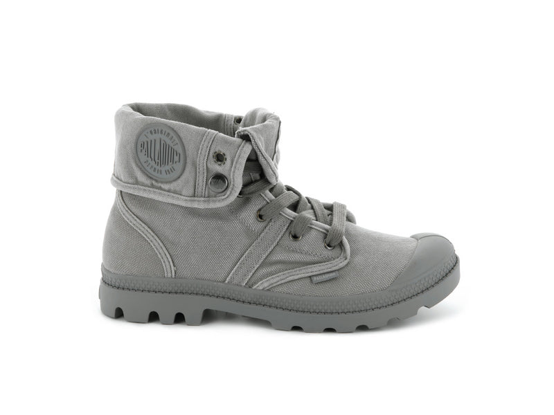 Women's Palladium Pallabrousse Baggy High Tops Titanium | UAE OTPWC1530