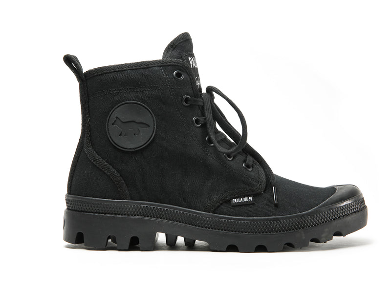 Women's Palladium Pallabrousse X Kitsune Boots Black | UAE YFQTP3942