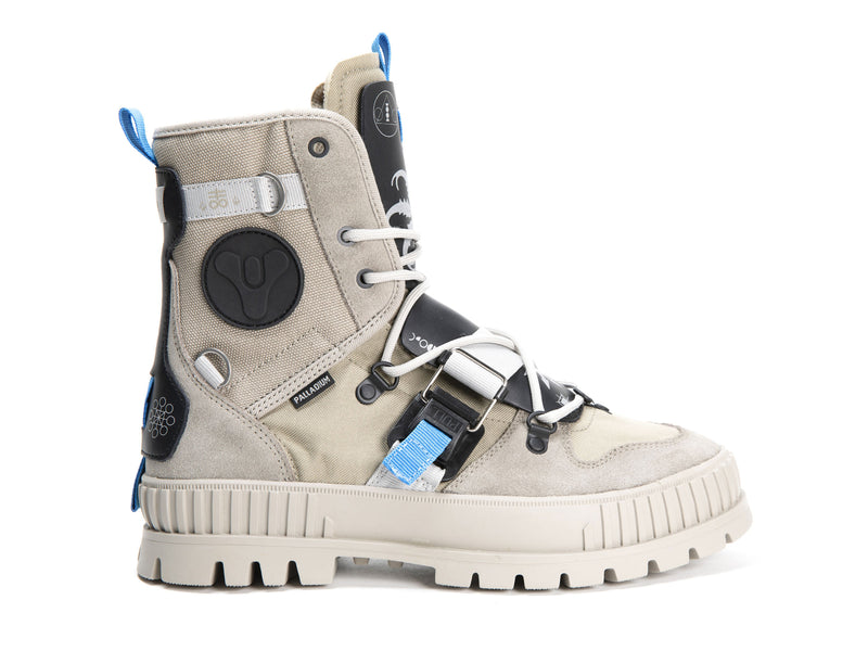 Women's Palladium Pallashock Witch Queen X Destiny Boots Beige | UAE OXSFG4581