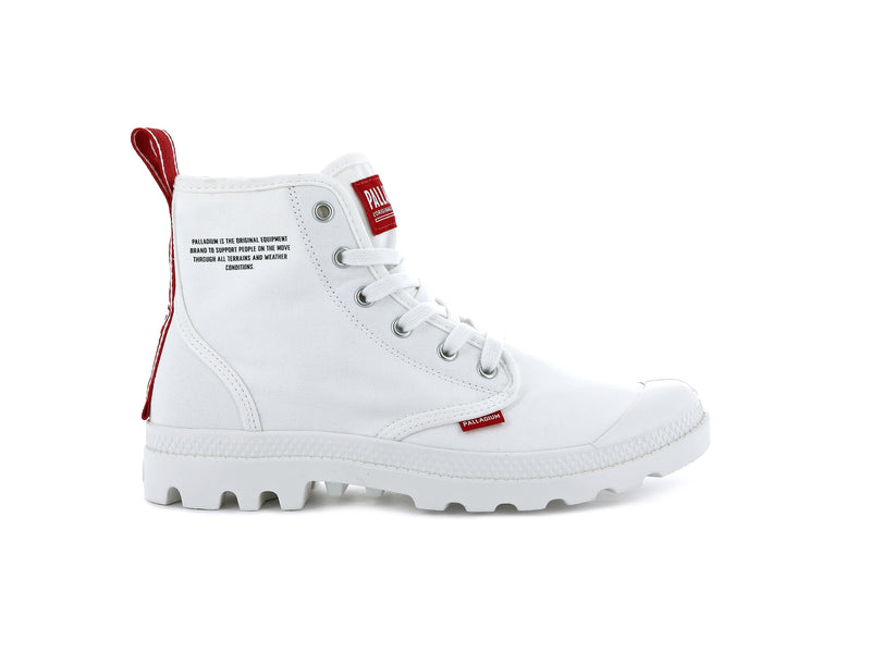 Women's Palladium Pampa Hi Dare Boots White | UAE IFRDW6973