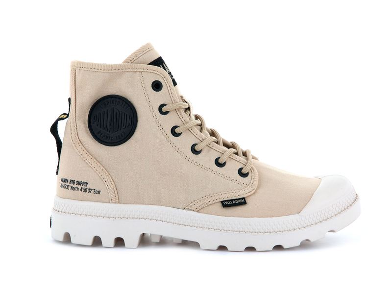 Women's Palladium Pampa Hi Htg Supply Boots Beige | UAE LRJBS2495