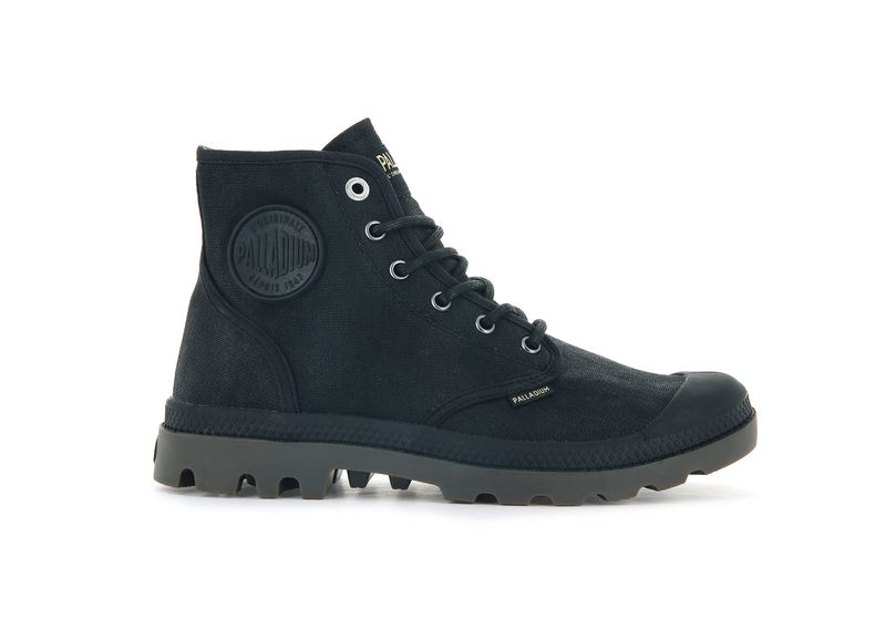 Women's Palladium Pampa Hi Wax High Tops Black | UAE SNHPA5943