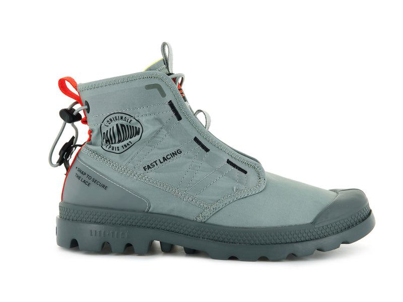 Women's Palladium Pampa Travel Lite Boots Green | UAE ONPBK8623