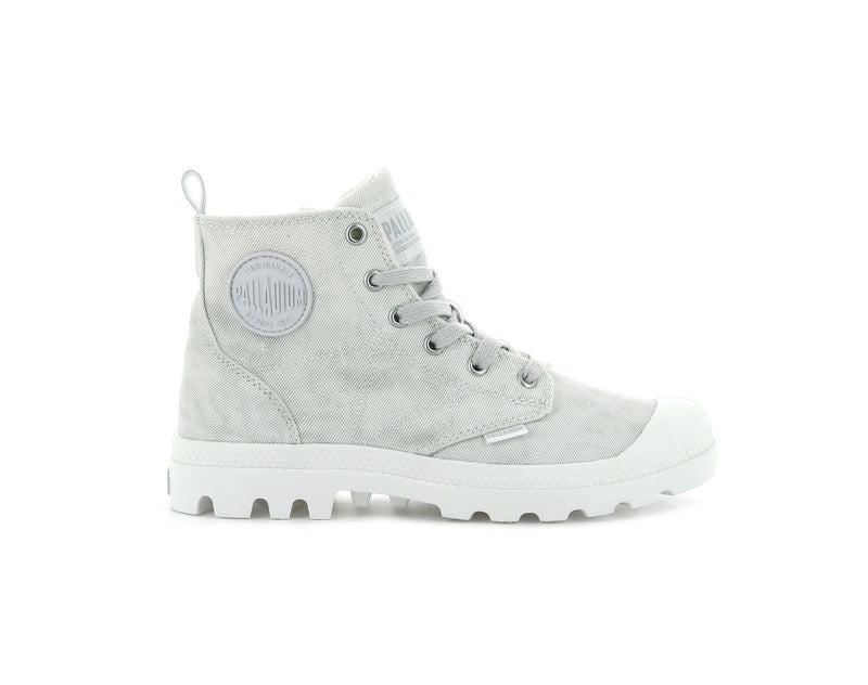 Women's Palladium Pampa Zip Desertwash High Tops White | UAE LVTCR5340