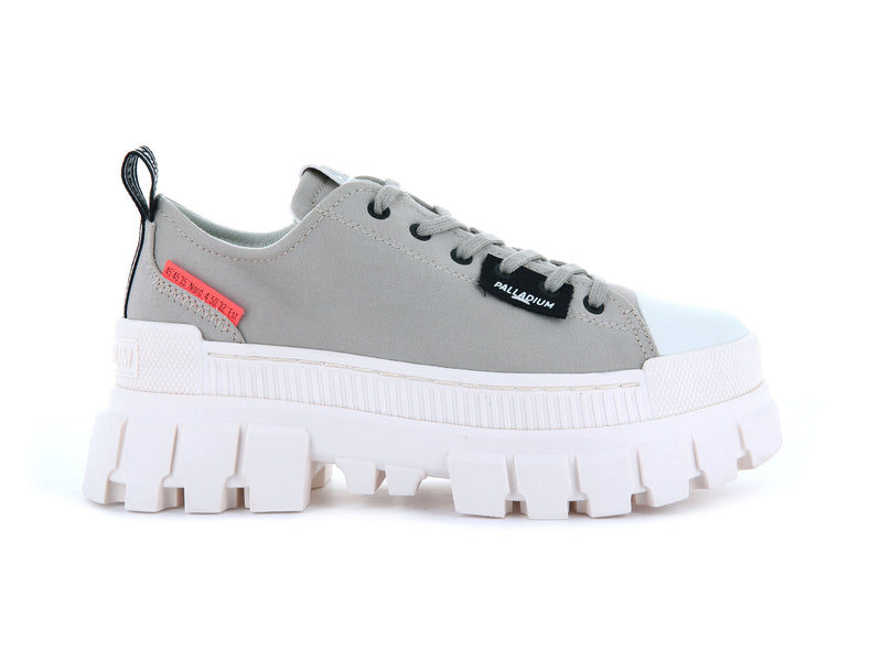 Women's Palladium Revolt Lo Tx Low Tops Grey | UAE BIATH0362