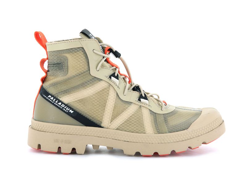 Women's Palladium Travel Lite+ Adventure Boots Beige | UAE TCXMG5406